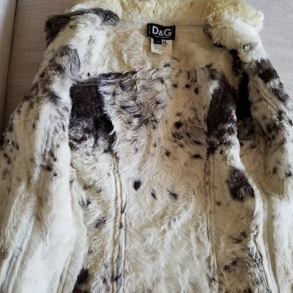 Dolce & Gabbana Italian Silver Leather Coat Jacket Size 24 / 38 - Picture 14 of 16